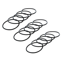 15Pcs 66mm x 60mm x 3mm Mechanical Black Rubber O Ring Oil Seal Gaskets
