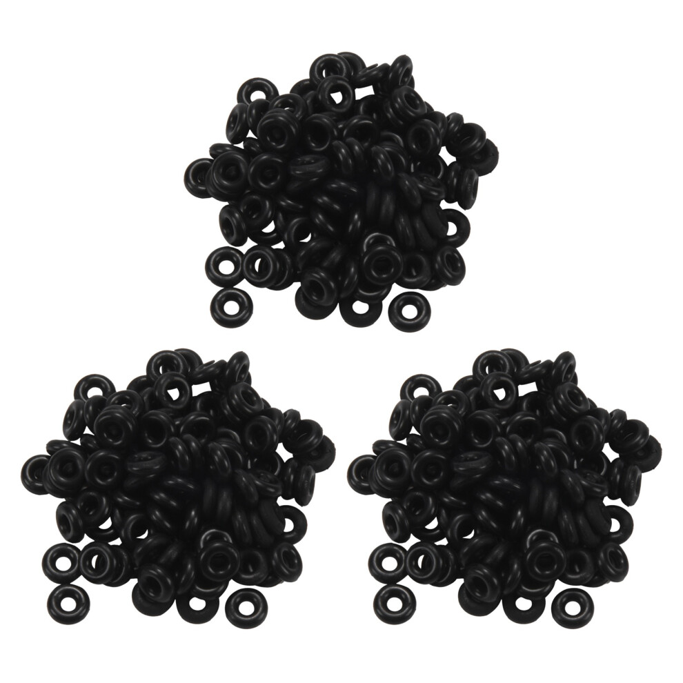 300Pcs Rubber Carp Fishing Terminal Tackle Round Fishing O Rings Nonslip Stopper 6Mm 6033075459712