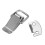 4X Silver Tone Metal Toggle Draw  Straight Loop Catch 1.6 inch 5