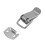4X Tono Argento Metallo Toggle Draw Fermo Fermo Loop Diritto 1.6 pollice 3