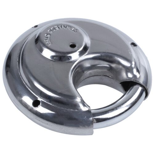 2X Padlocks Heavy Duty 70MM Round Circular Disc Padlock with 2 Keys 2
