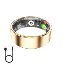 Smart Ring with Heart Rate and Sleep Tracking, 10ATM Waterproof Fitness Tracker, Rose Gold 3