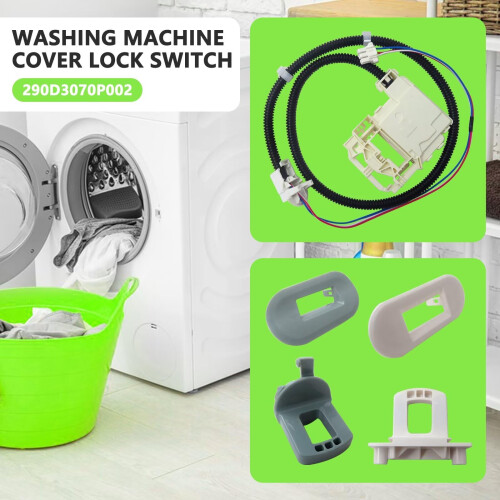 Washer Lid Lock Switch Replacement for GE  Load Models 290D3070P002 Restores Washer Function 2
