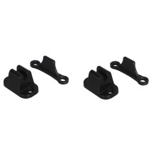 2X Door Retainer Kit T Shape Door Stop Retaining Catch for Rv Caravan Motorhome Boat Door Retainer Holder Black