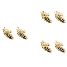 6 PCS Maçanetas de Porta Antigas Maçaneta de Animal Cabeça de Cavalo em Liga de Zinco Maçaneta com Parafusos (Dourado)