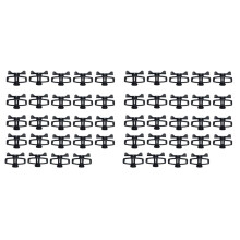 Plastic Elektronische Omheining Draadspanner Vee Elektrische Omheining Draad Draagbare Tape Spanners voor Boerderij Accessoires 48Pc