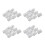 Furniture Cabinet Fastener Corner Braces Angle Brackets White 40Pcs 1