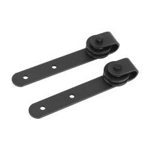 3X Skåp Skjutbar LadugåRdsdörr Hardware Kit Super Skjutdörr Hardware Hardware Kit Top Mount Hanger Track Closet