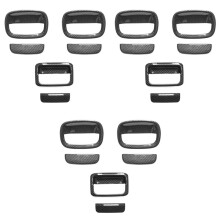 18X Door Handle Shell Outer Door Handle Decoration Cover ABS Carbon Fiber Grain for Jimny 2019-2021 JB64 JB74