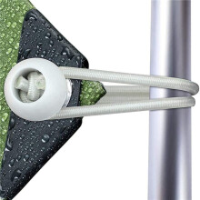 200 St Bungee-Snöre Med Bollar Elastiska Knytband Bungee Toggles för Tält, Tältbanderoller, Flaggstänger, Tarp (Vit)