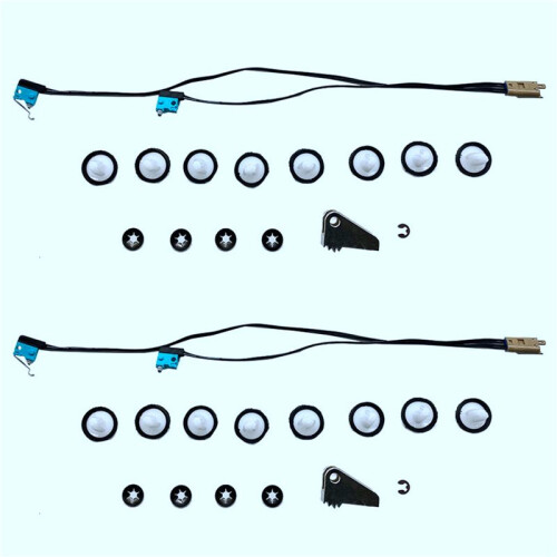 2X for  Model S Door Handle Upgrade Repair Kit Microswitch Harness 1016009-00-C Handle Paddle W/Door Panel Clips