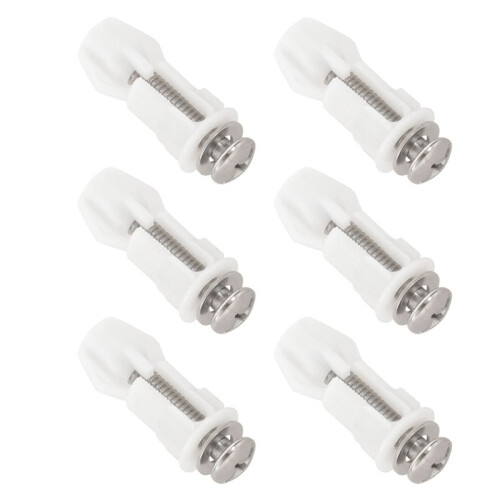 Toilettensitz Scharniere Schrauben WC Lochbefestigung Einfache Installation 12 Pack
