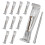 10pcs 5Inch Gutter Hangers with Rust-Resistant Screws,Gutter Clips Hidden Gutter Bracket Come with 1/4Inch Hex Drill Bit 1
