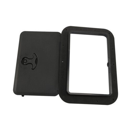Square Deck Hatch Pull Out Handle Hatch with Fasteners, Marine Access Hatch Boat Hatch Lid Deck Access Hatch & Lid 1