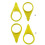 200Pcs Loose Wheel Lug Nut Indicator for 32mm 33mm Nuts High Visibility Yellow Wheel Check Indicator 2