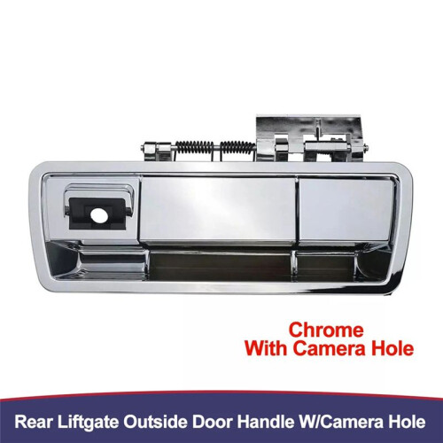 For   2004-2015 Chrome Rear Liftgate Outside Door Handle with Camera Hole