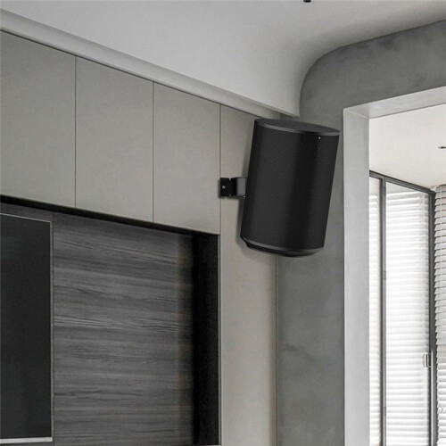 2PCS Wall Mount Bracket for  Era 100, Wireless Speaker Space Saving  Home Metal Wall Stand Holder Black 2