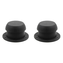 2X Ventilatore di Scarico 'Aria, Ventola di Scarico, A Forma di Testa A Fungo, Sul Tetto del , per , Station Wagon, Campeggio (Nero)