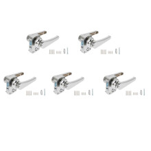 5X RV Serrure de Porte de Toilette Salle de Bain Serrure de Porte Caravane Bateau Loquet PoignéE Serrure RV Accessoires