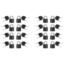 16 Pack Locks Small Padlock with Key Luggage Gym Locker Lock Colorful Padlock for Outdoor School Home B
