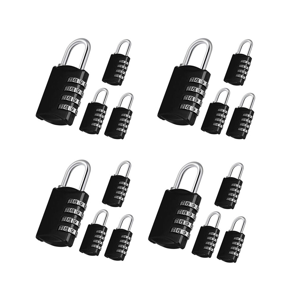 Combination-Padlock 4-Digit-Gym-Locker-Lock - 16 Pcs Resettable Combo Lock For Toolbox School Employee Locker 6032783410541