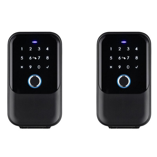 2X Waterproof Cover Safe Tuya Code Fingerprint  Wifi  Key Box App Remote Combination Door Lock Box