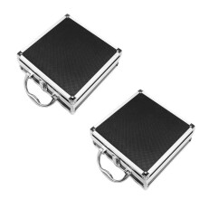 2X Aluminum Alloy Toolbox Accessories Storage Box Practical Aluminum Suitcase Small Toolbox Storage Box