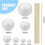 Solar System Project Kit, PlanetModel Crafts 56 Mixed Sized Polystyrene Spheres Balls for School Science Projects 8