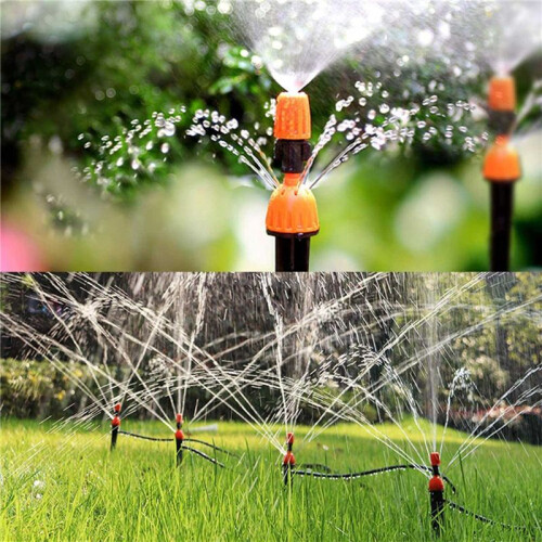 200PCS Adjustable Garden Drip Irrigation Misting Nozzle Micro-Flow Dripper Spray Gardening Tools 1