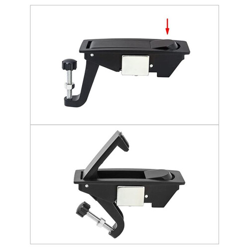 16Pcs Compression  Lock Zinc Alloy Flush Lever  Adjustable Grip Range 0.04 Inch-0.94 Inch