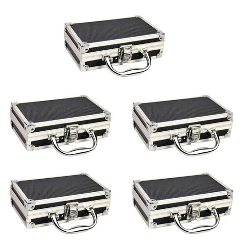 5X Aluminum Alloy Toolbox Accessories Storage Box Practical Aluminum Suitcase Portable Handle Small Toolbox Storage Box 1