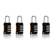 4 Stuks 4-Cijferig Combinatieslot Hangslot Buiten Waterdicht Slot Koffer Bagagebeveiliging Gecodeerd Slot