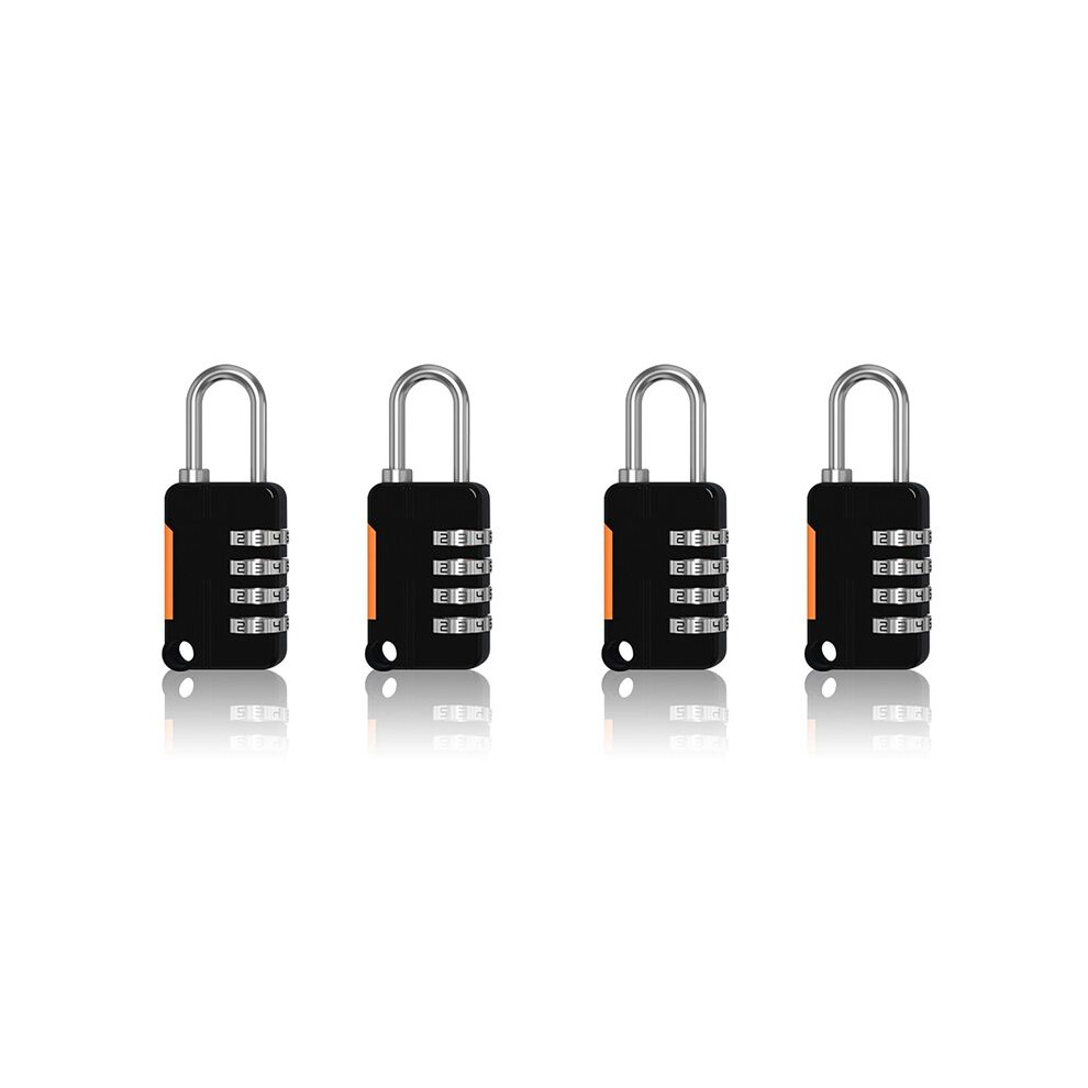 4Pcs 4 Digit Number Combination Pad Lock Padlock Outdoor Waterproof Lock Suitcase Luggage Security Coded Lock 6033961349592