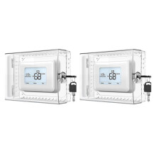 2X Large Thermostat Lock Box Cover with Key for , Clear Thermostat Cover Fits Thermostats 5H X 6inch