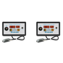 2X ZFX-W9002 Thermostat Digital Temperatur Luft Feuchtigkeit Kontrolle Inkubator 360 Automatisch Ei Drehen 12V