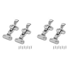 Marine Grade Boat Door Hatch Anti-Rattle Latches, Hold Down Clamp Latches, Solid Construction, Lockable,(4 PCS)