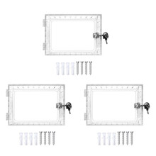 3X Caja de Seguridad para Termostato con Llave Cubierta Universal para Termostato con Cerradura, Protector de Termostato Transparente para Pared