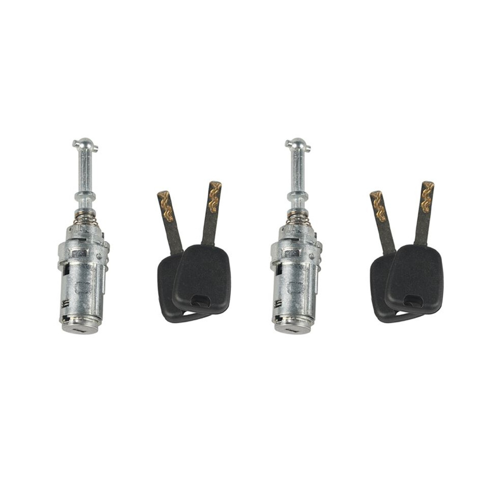 2X Car Left Front Door Cylinder Lock With Key Kit For C2 C3 2002-2010 Accessories 9170T9 9170.T9 4714127553450