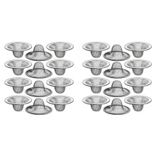 24PCS 2.125Inch Top / 1Inch Basket- Mesh Sink Drain Strainer Hair Catcher for Bathroom Sink, Utility, Slop, Laundry, RV