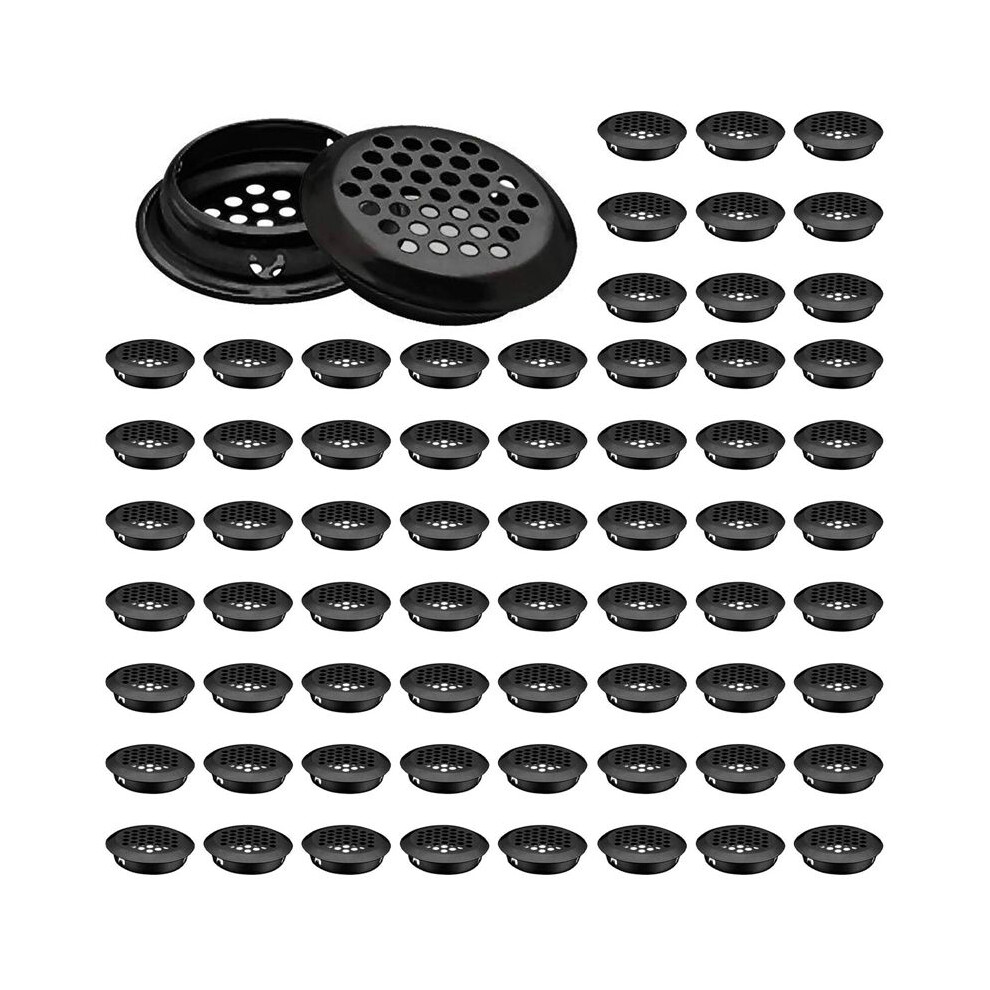 Air Vent Louver, 300Pcs 35Mm Stainless Steel Round Mesh Hole Circular Soffit Vent For Wardrobe Drawer Bookcase Kitchen 6032079650798