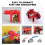 3X  Valve Locking, Adjustable  Valve Locking Device, Small, for 1/2Inch-2-1/2Inch Outer Pipe Diameter, Red 5