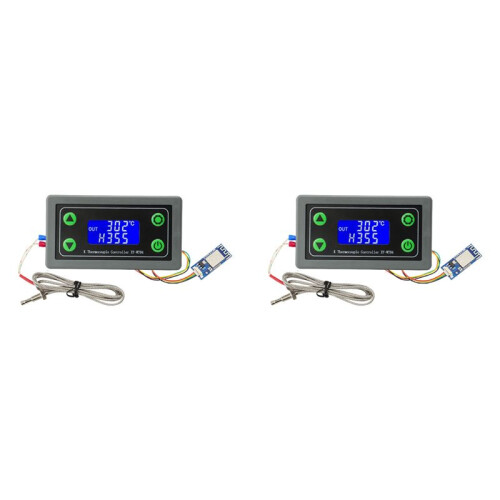 2X XY-WT04-W WIFI Remote Digital Temperature Controller K Thermocouple High Temperature Controller -99-999 Degrees