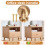 2X Solid Brass Cabinet Furniture Drawer Cabinet Door Handle Round Knobs Round Wardrobe Pull Door Handle 37mmx28mm 8