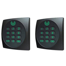 2X KR602M Wiegand 34/26 Bit RFID-Lesegerät 13,56 MHz Mi-Lesegerät für Zugangskontrolle, Unterstützt Karten-NFC-Passwort mit Tastatur-LED