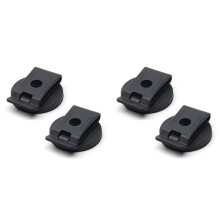 4X Clipes Magnéticos para Cinto, Suporte para Ferramentas Magnéticas Resistentes, Organizador de Cinto Magnético Preto para Chaves de Fenda,