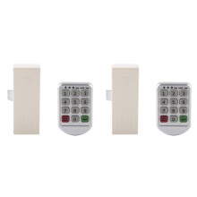 2X ABS Plastic Panel Digital Electronic Intelligent Password Keypad Number Cabinet Door Lock Digital Cabinet Door Lock