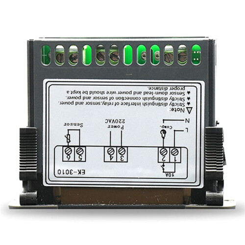 2X EK-3010 Temperature Controller 220V Sensor Refrigeration Heating Alarm Thermostat with Probe for Cold Storage Freezer 2