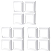 Jupe de Poteau en Vinyle 4x4 Pouces-Garniture Couverture Base Poteau Blanche pour Poteaux en Bois et en Vinyle, Colonne de Terrasse et de Porche,