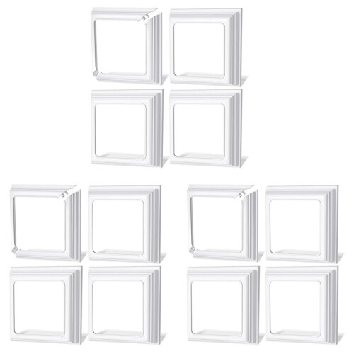Saia de Poste de Vinil 4x4 Polegadas - Acabamento de Cobertura de Base de Poste Branco para Postes de Madeira e Vinil, Coluna de Deck e Varanda, 1
