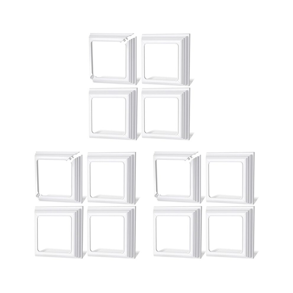 4X4inch Vinyl Post Skirt-White Post Base Cover Trim For Wood And Vinyl Posts,Deck And Porch Column,Stair Rails-Set Of 12 4711270970219